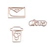 12 Pieces Three Shapes Paper Clips Funny Office Desk Accessories Bookmarks