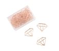 25 Pieces Diamond Shapes Paper Clips Funny Office Desk Accessories Bookmarks