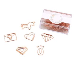 20 Pieces Assorted Shapes Paper Clips Funny Office Desk Accessories Bookmarks