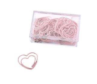 30 Pieces Paper Clips Heart Shapes Funny Office Desk Accessories Bookmarks