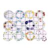 15 Pcs PVC Flower Scrapbooking Supplies Transparent Garland Paper Picture Frame Sticker DIY Journal Greeting Card