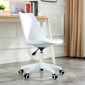 Modern Home Office Desk Chairs, Adjustable 360 °Swivel Chair Engineering Plastic Armless Swivel Computer Chair With Wheels for Living Room