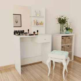 Dressing Table Engineered Wood 29.5"x15.7"x55.5" White