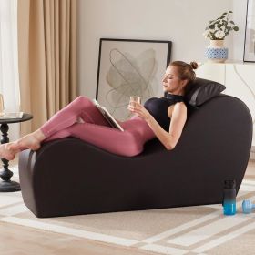 Yoga Chaise Lounge Chair for Stretching Relaxation Exercise, Ergonomic S Curved Chaise Lounge