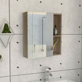 Medicine Cabinet Mirror Clifton, Five Internal Shelves, Pine Finish