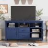 TV Stand for TV up to 68 in with 2 Doors and 2 Drawers Open Style Cabinet, Sideboard for Living room,