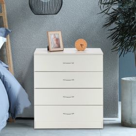 Modern Simple 4-Drawer Dresser White