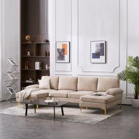 U-Shaped 4-Seat Indoor Modular Sofa Camel--Same type:57251652