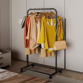 Coat Rack, Freestanding Metal Clothes Rack with Wheels, Standard Organizer for Hanging Clothes, Coats, Skirts, Shirts