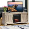 65 Inch Media Component TV Stand with Adjustable Shelves