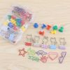 Mixed Shape Binder Clips/Paper Clips/Binders/Clamps/Pushpin (multicolored)