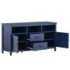 TV Stand for TV up to 68 in with 2 Doors and 2 Drawers Open Style Cabinet, Sideboard for Living room,