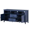 TV Stand for TV up to 68 in with 2 Doors and 2 Drawers Open Style Cabinet, Sideboard for Living room,