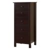 Transitional Espresso Compact Design 5-Drawer Chest Bedroom / Small Living Space Chest of drawers