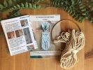 DIY macrame Air Plant Hanger Kit - Rowan 5"