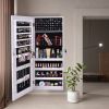 The Whole Surface PVC Film Wall Hanging Door With Lock Jewelry Cabinet Fitting Mirror Cabinet