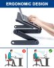 Adjustable Laptop Stand; RAINBEAN Laptop Desk with 2 CPU Cooling USB Fans for Bed Aluminum Lap Workstation Desk with Mouse Pad; Foldable Cook Book Sta