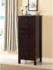 Transitional Espresso Compact Design 5-Drawer Chest Bedroom / Small Living Space Chest of drawers