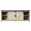 TV Stand Media Center Console Cabinet with Sliding Barn Door for TVs Up to 65 Inch