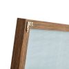 Brown Solid Wood Frame Full-length Mirror, Dressing Mirror, Bedroom Home Porch, Decorative Mirror, Clothing Store, Floor Mounted Large Mirror, Wall Mo