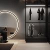 47" Minimalist Circle Wall Light