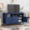 TV Stand for TV up to 68 in with 2 Doors and 2 Drawers Open Style Cabinet, Sideboard for Living room,