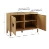 2-Door Accent Cabinet with Adjustable Shelves