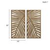 Two-tone 2-piece Wood Panel Wall Decor Set