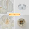 Simple Three-dimensional Petal Design Chandeliers(No bulbs)