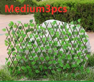 Simulation outdoor wooden fence (Option: Medium-3pcs)