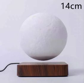 Magnetic Levitation Table Lamp Moon Light 3D Printing Planet Night Light (Option: Brown-EU)