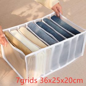 Underwear Storage Box Non-woven Fabric (Option: White-7grids 36x25x20cm)