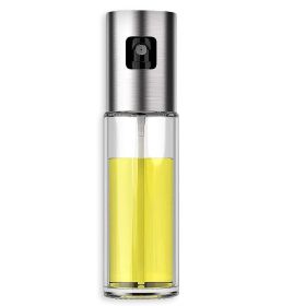 Stainless Olive Oil Sprayer Cooking Mister Spray Fine Bottle Kitchen US (Option: Clear)