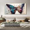 Handmade Oil Painting Large Original Colorful Butterfly Oil Painting On Canvas Canvas Wall Art Abstract Textured Animal Painting Custom Painting Home