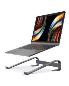 Laptop Stand, Aluminium Portable Removable Laptop Riser, Ventilated Detachable Ergonomic Laptop Holder Compatible with MacBook Notebook Air/Pro, HP, D (Color: laptop stand)