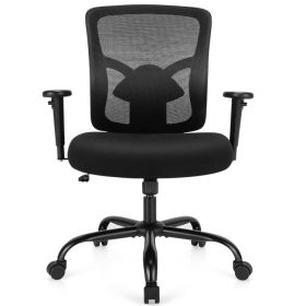 Height Adjustable Executive Chair Computer Desk Chair with Metal Base (Color: Mesh)