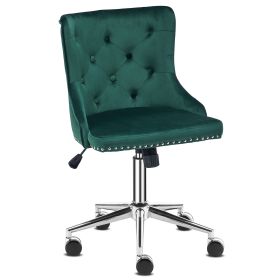 Back pull point suede Rustic silver legs indoor lounge chair simple Nordic style (Color: Emerald)