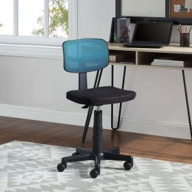 Mesh Task Chair with Plush Padded Seat (Color: Teal)