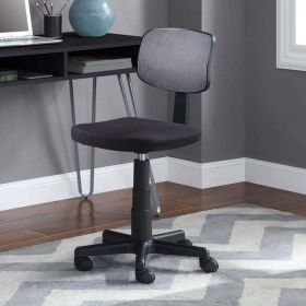 Mesh Task Chair with Plush Padded Seat (Color: Gray)