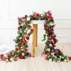 1pc 98.43inch/8.2ft Rose Artificial Flowers; Artificial Flower Christmas Garland; Fake Rose Vine For Wedding Home Room Decoration Spring Autumn Garden