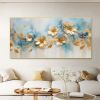 Hand Painted Oil Painting Abstract Gold Flower Oil Painting on Canvas Large Wall Art Original Minimalist Floral Wall Art Custom Painting Modern Living