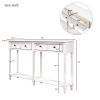 Console Table Sofa Table Easy Assembly with Two Storage Drawers and Bottom Shelf for Living Room, Entryway