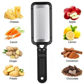 Handheld Cheese Grater Lemon Zester Ginger Fine Shredder Scraper Rasp File Tool (Option: default)